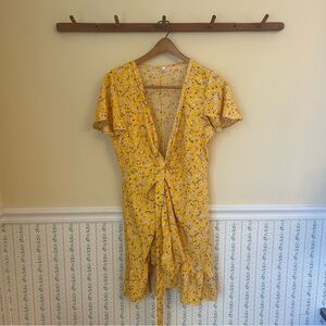 Naggoo Floral Wrap Mini Dress